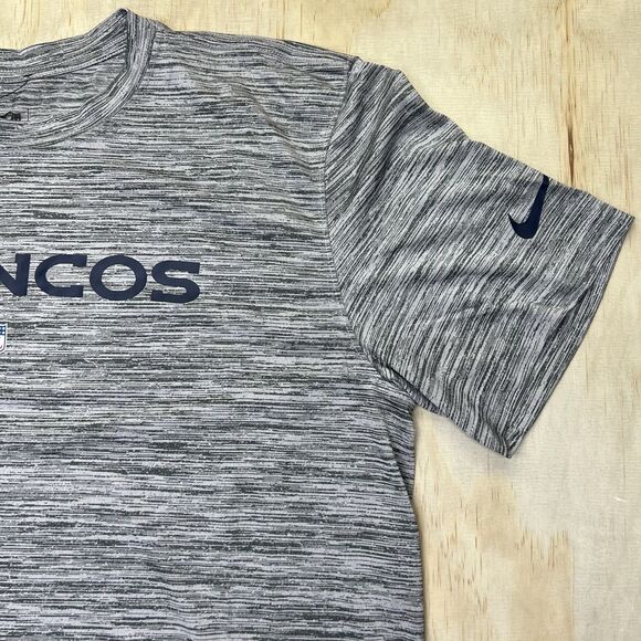 NEW Denver Broncos Nike Team Issue Velocity Dri Fit Performance Shirt Gray LG - Picture 2 of 10